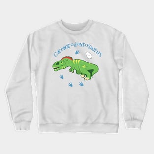 Cute Carcharodontosaurus Crewneck Sweatshirt